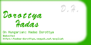 dorottya hadas business card